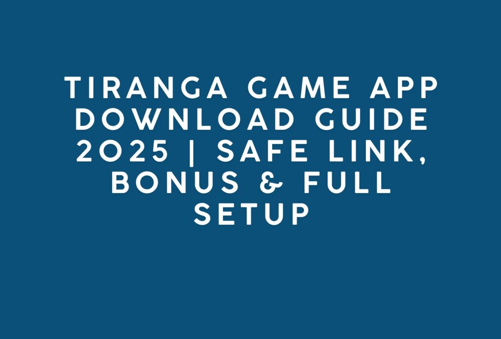Tiranga Game App